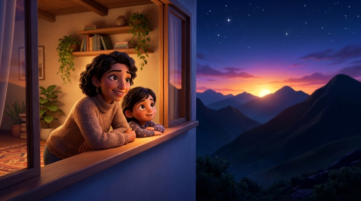 Ilustración: Cuando el Sol se esconde