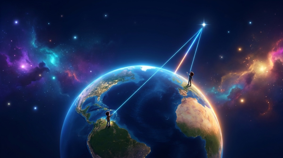 Ilustración: La estrella Polar: tan alta como tu latitud