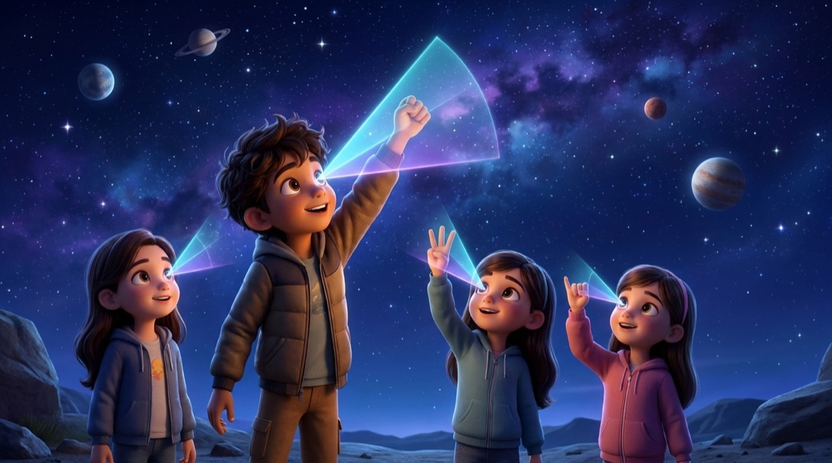 Ilustración: Medir el cielo con la mano