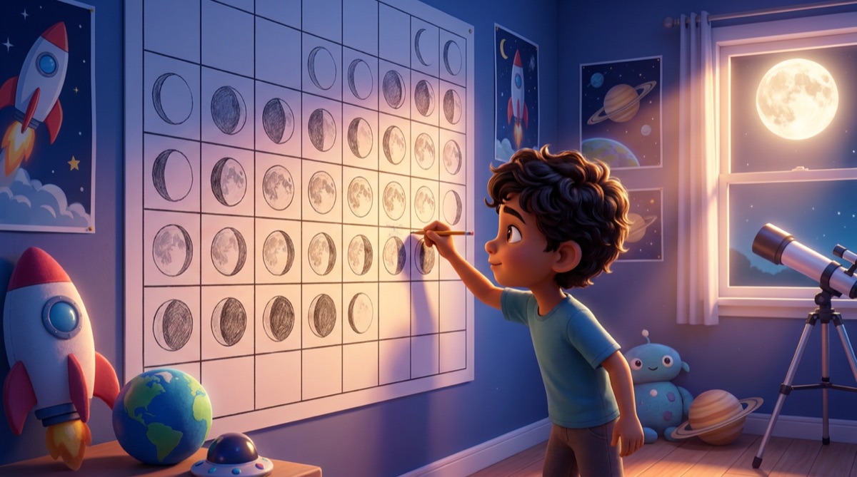 Ilustración: Diario lunar de 30 días