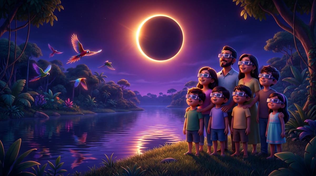 Ilustración: El día que se apagó el Sol a media mañana