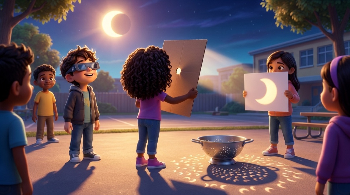 Ilustración: Mirar el Sol sin peligro