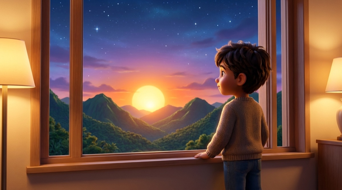 Ilustración: ¿A dónde se va el Sol?
