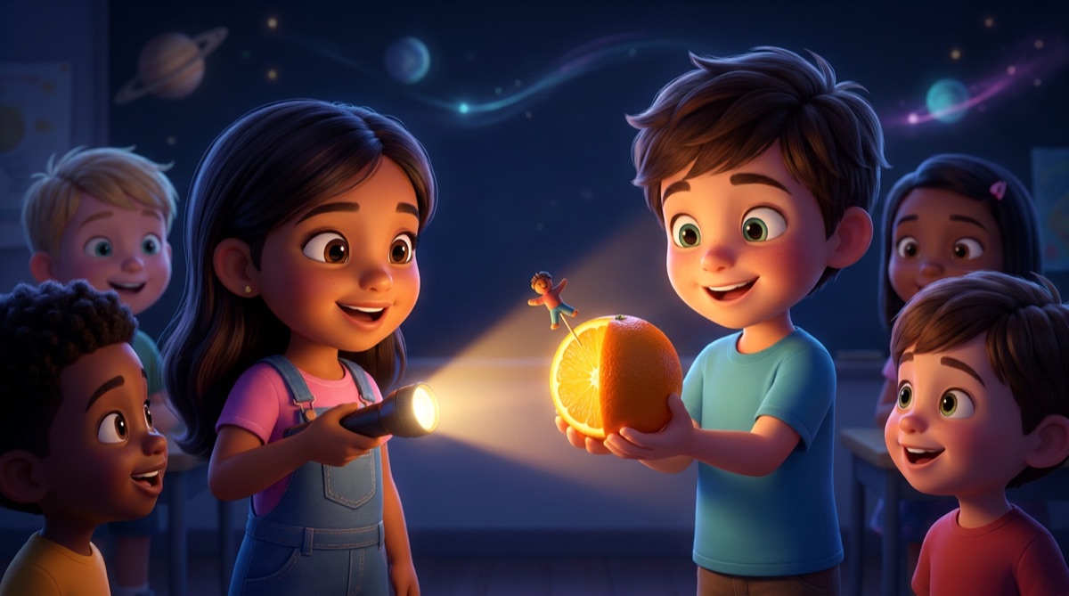 Ilustración: El juego de la linterna y la naranja