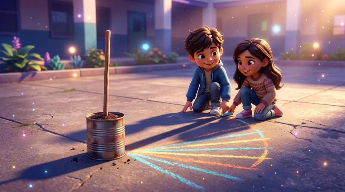 Ilustración: Construir un gnomon