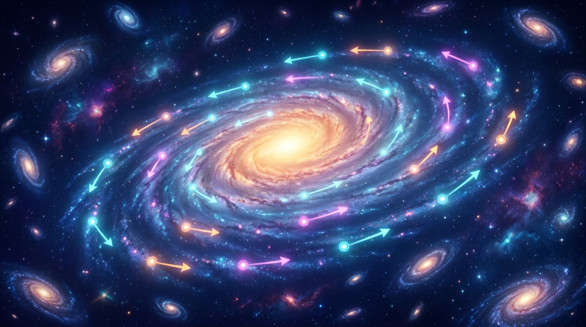 Ilustración: Andrómeda, y luego 21 galaxias