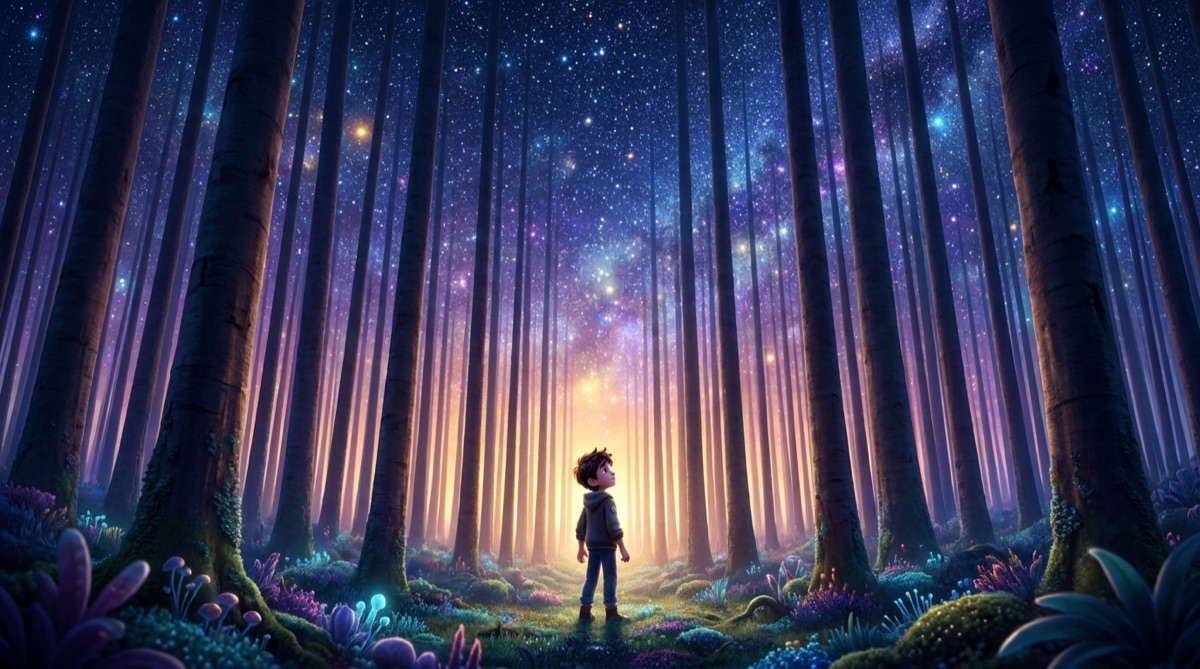 Ilustración: Un bosque infinito