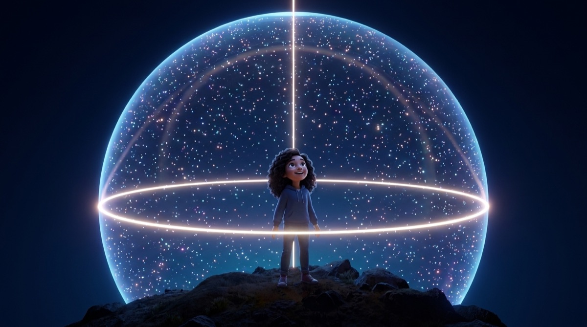 Ilustración: La esfera celeste