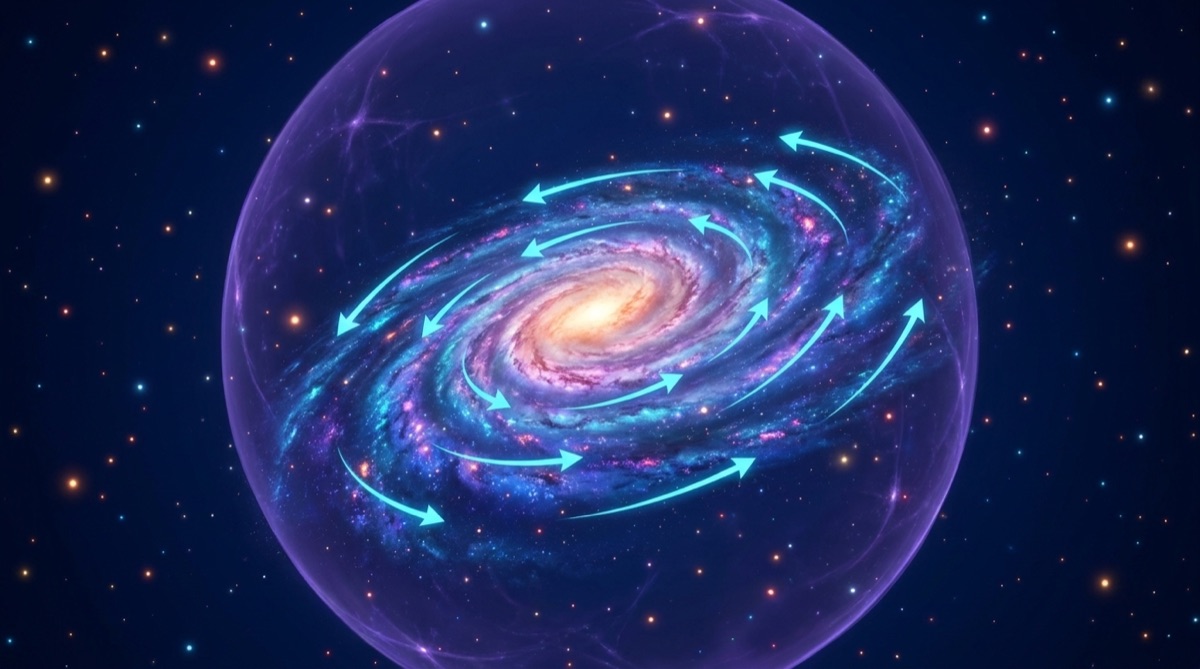 Ilustración: La galaxia gira: la curva de rotación