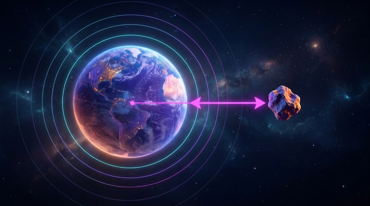 Ilustración: La ley de gravitación universal