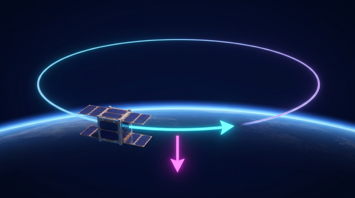 Ilustración: Satélites: la órbita circular