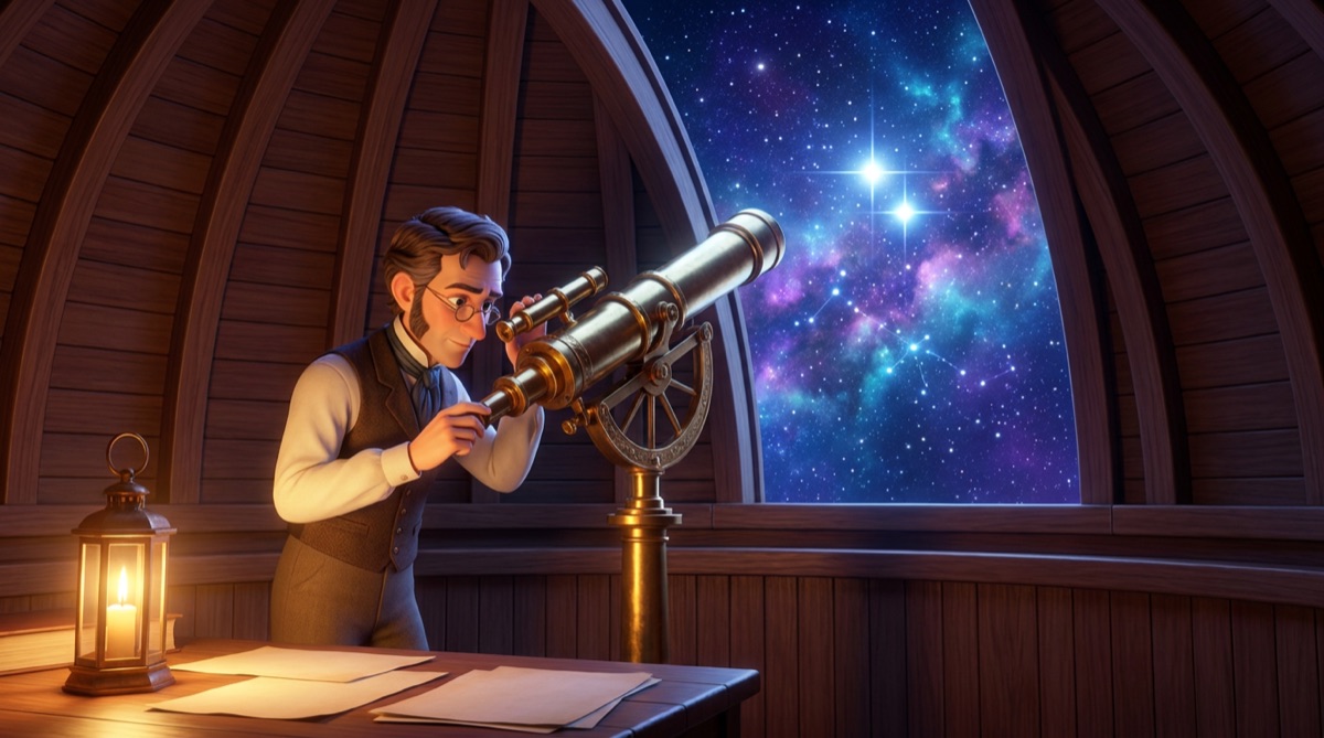 Ilustración: Un poco de historia: Bessel y 61 Cygni