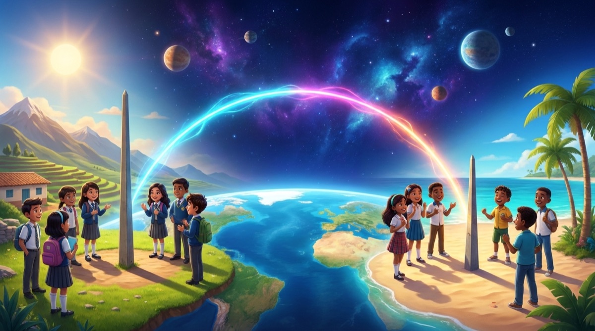 Ilustración: Proyecto colaborativo: dos colegios, un planeta