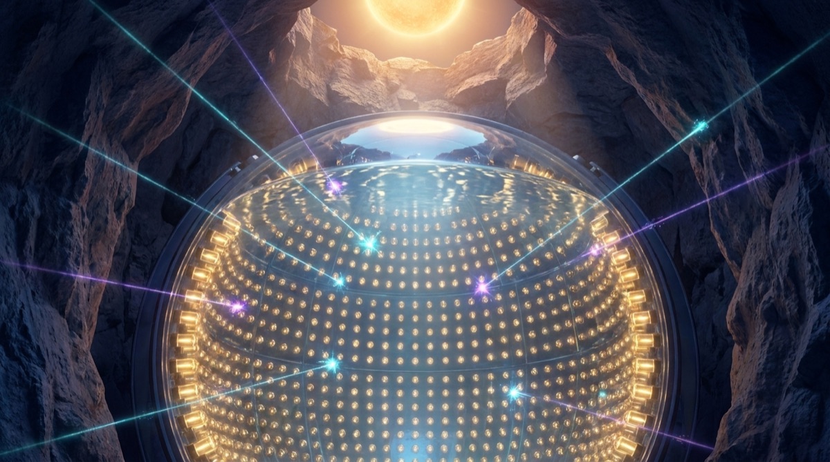 Ilustración: Neutrinos solares: la prueba experimental
