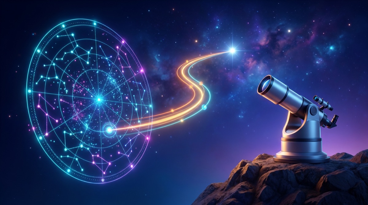 Ilustración: Motivación: del catálogo al telescopio