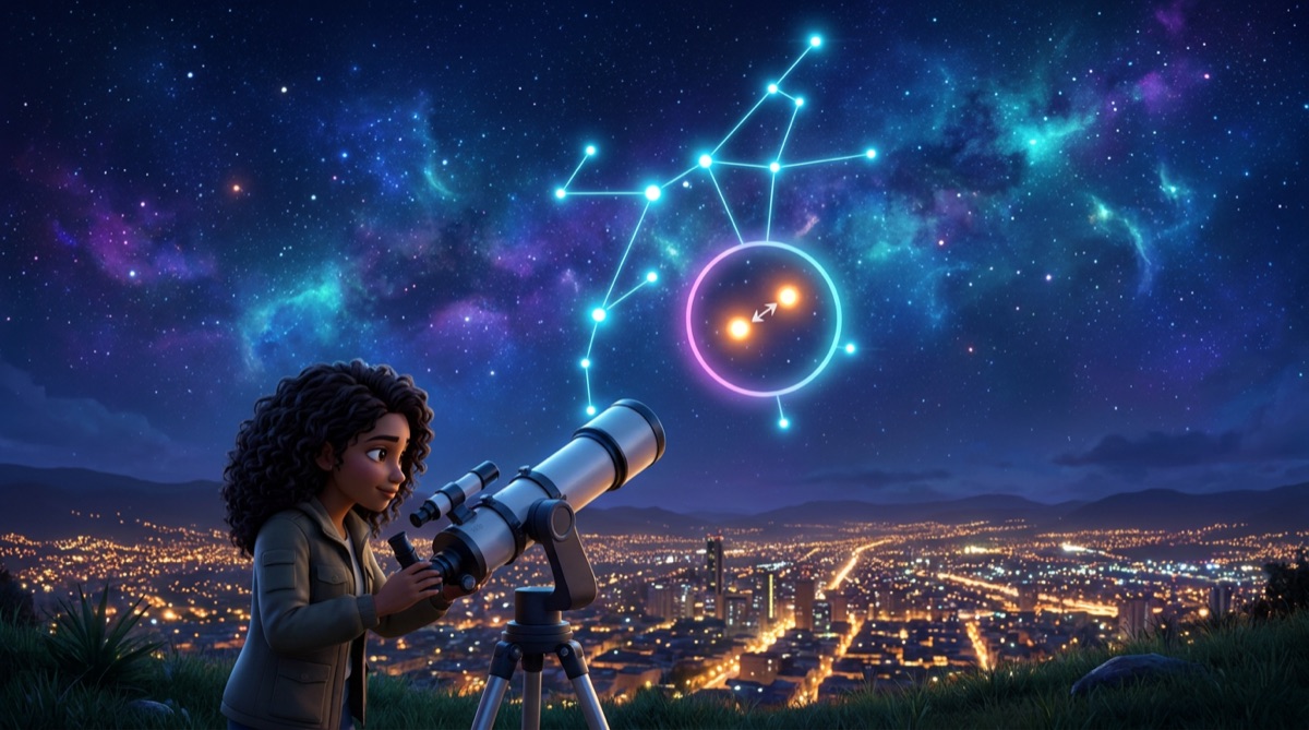 Ilustración: Ejemplo resuelto: θ Persei en 2028