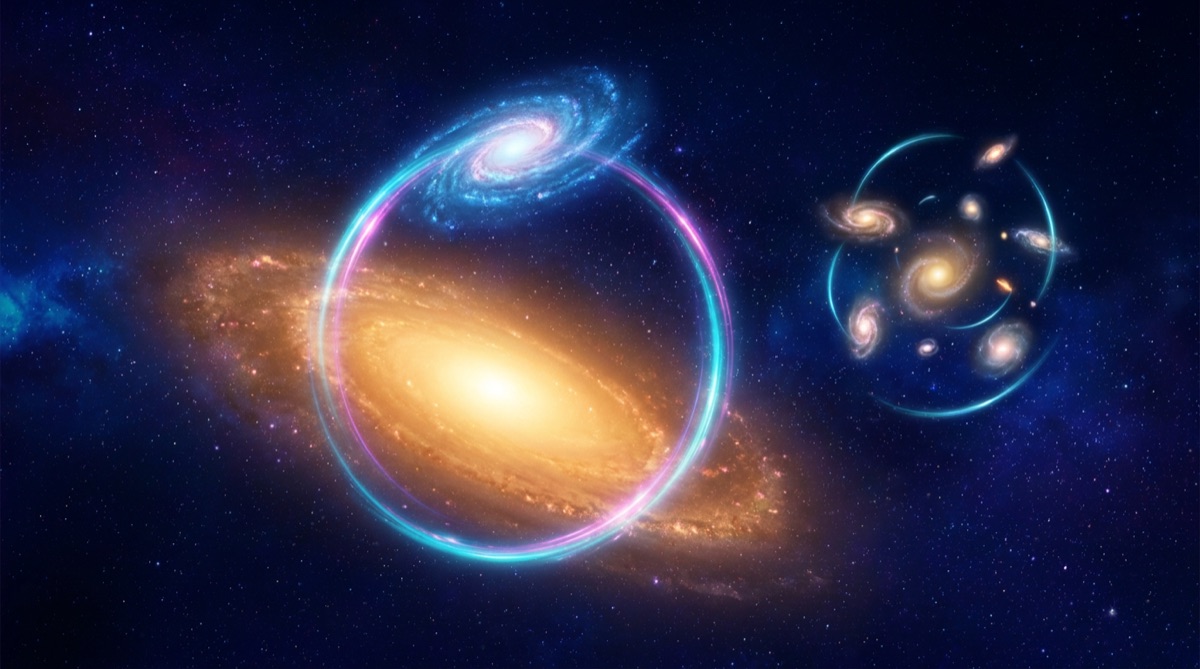 Ilustración: Lentes gravitacionales